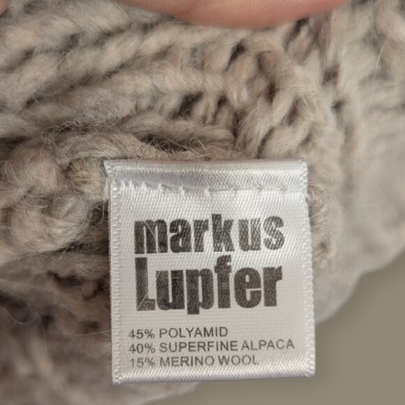 Markus Lupfer Alpaca Merino Blend Oversized Sweater with saucy cutouts - Picture 8 of 8